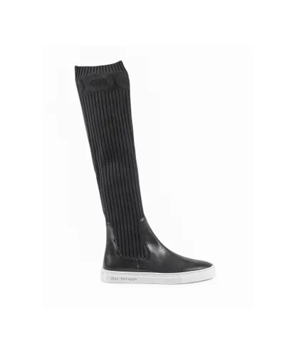 Dee Ocleppo Womens Lugano Sneaker Boot - Black Fabric