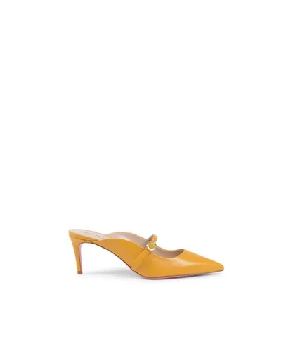 Dee Ocleppo Womens Moscow Mule - Yellow Leather