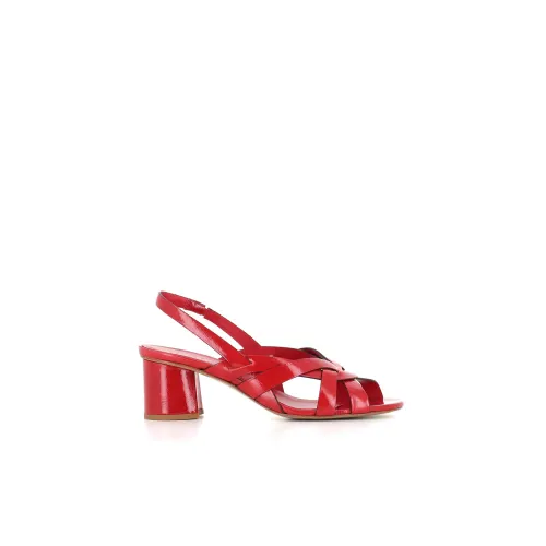 DEL Carlo , Flat Sandals ,Red female, Sizes: