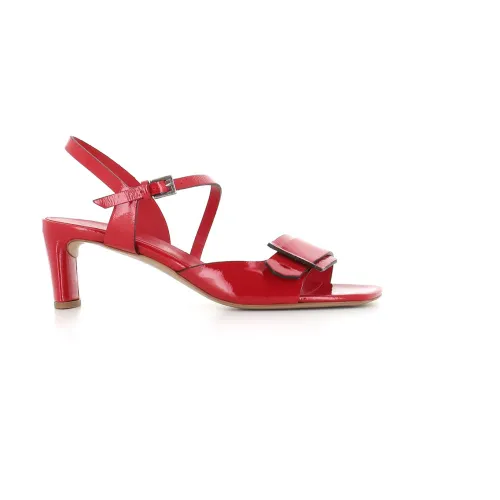 DEL Carlo , Red High Heel Sandals ,Red female, Sizes: