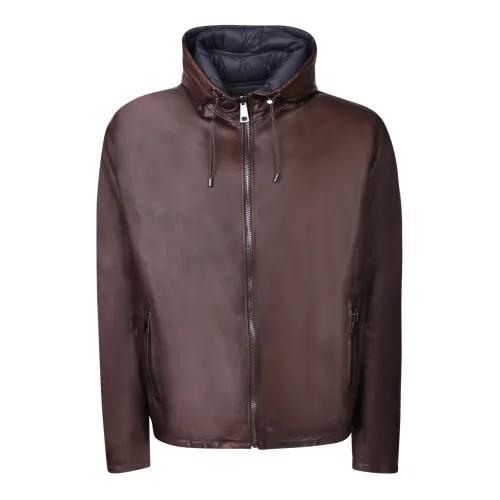 Dell'oglio , Mens Clothing Jacket Brown Aw23 ,Brown male, Sizes: