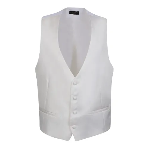 Dell'oglio , Men's Clothing Jacket White Ss23 ,White male, Sizes: