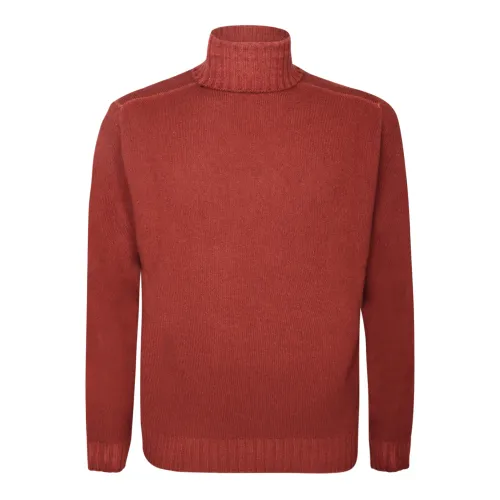 Dell'oglio , Men's Clothing Knitwear Red Aw23 ,Red male, Sizes: