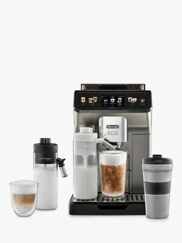 DeLonghi Explore ECAM450.86.T Bean to Cup Coffee Machine, Titanium Black - Titanium Black - Unisex