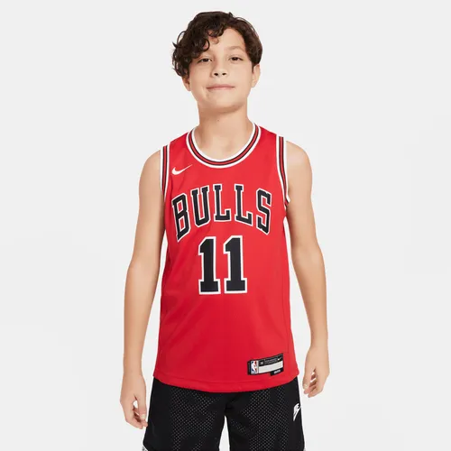 DeMar DeRozan Chicago Bulls Icon Edition 2022/23 Older Kids' Nike Dri-FIT NBA Swingman Jersey - Red - Polyester