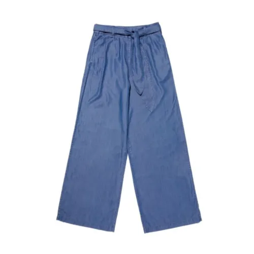 Denham , Wide Trousers ,Blue female, Sizes: