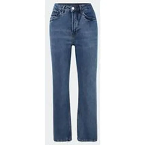 Denim Project Women's Recycled Wide Jeans In Medium Blue Stone Wash