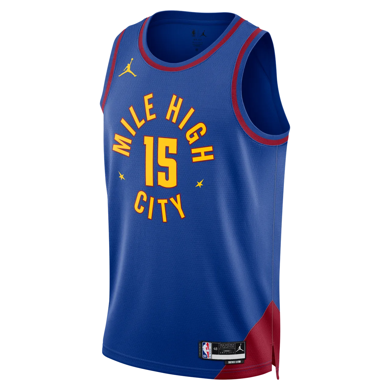 Denver Nuggets Statement Edition Men's Jordan Dri-FIT NBA Swingman Jersey - Blue - Polyester