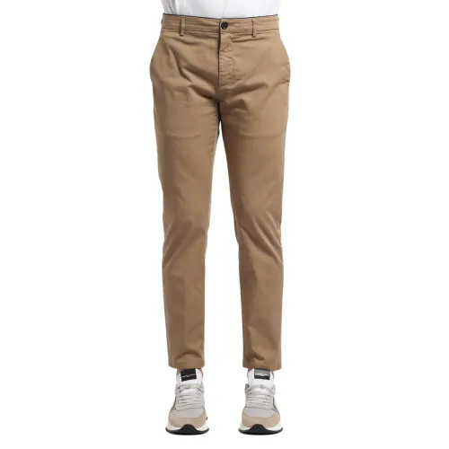Department Five , Chinese Pants Slim Crop ,Brown male, Sizes: