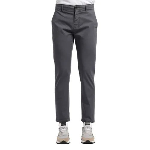 Department Five , Chinese Pants Slim Crop ,Gray male, Sizes: