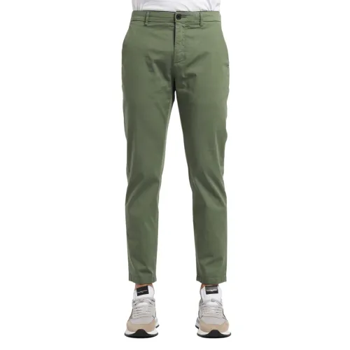 Department Five , Chinese Pants Slim Crop ,Green male, Sizes: