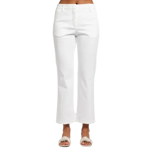 Department Five , High paleton trousers with paw ,White female, Sizes: