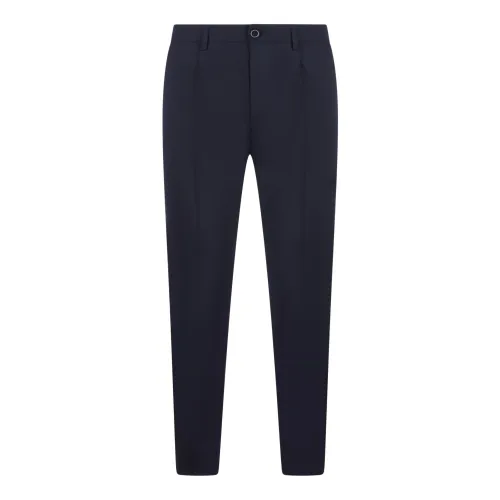 Department Five , Slim Fit Wool Blend Chino Trousers ,Black male, Sizes: