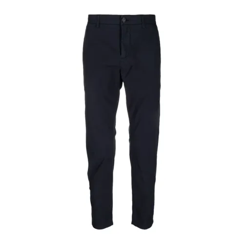 Department Five , Stretch Chino Pants with Piping Detail ,Blue male, Sizes: