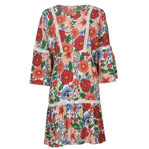 Derhy  TREILLIS FLOWER  women's Dress in Multicolour