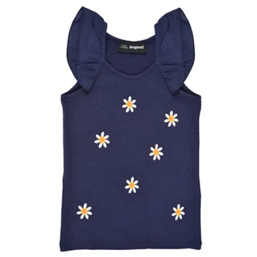 Desigual  GARBO  girls's Children's vest in Blue