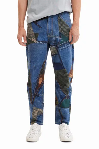 Desigual Men's Velez 5005 Denim Raw Jeans