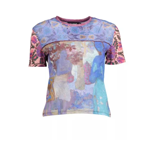 Desigual , Printed Short Sleeve T-Shirt ,Multicolor female, Sizes: