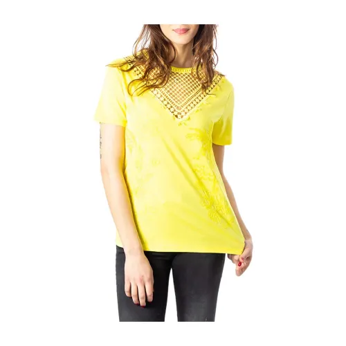 Desigual , T-shirt ,Yellow female, Sizes: