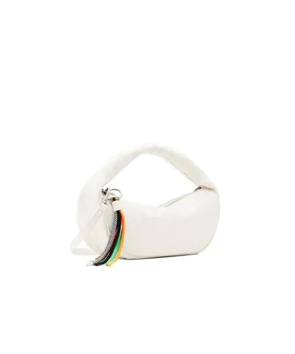 Desigual WoMens Handbag with Shoulder Strap in White Pu - One Size