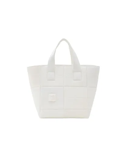 Desigual Womens Plain Handbag with Shoulder Strap - White - One Size