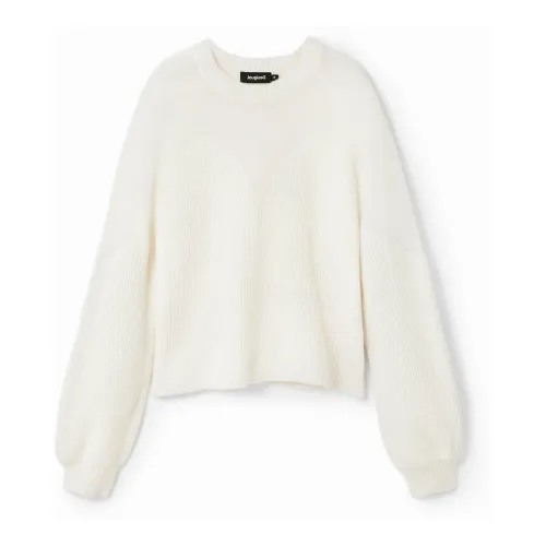 Desigual , Womens Sweater Autumn/Winter Collection ,Beige female, Sizes: