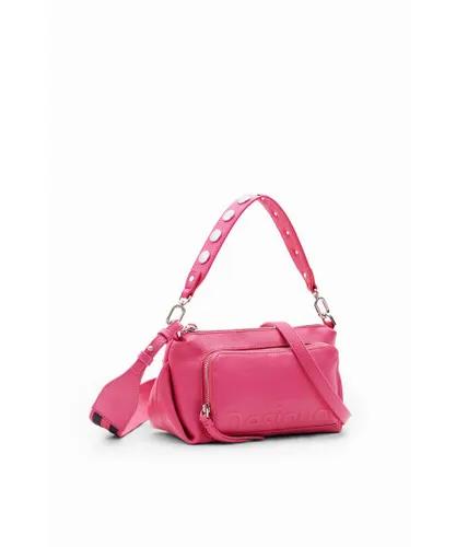 Desigual WoMens Zip Fastening Handbag in Fuchsia Pu - One Size