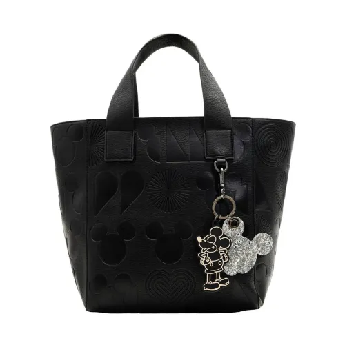 Desigual , Zip Fastening Handbag with Shoulder Strap ,Black female, Sizes: ONE SIZE