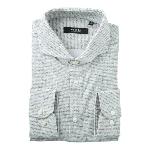 Desoto , Gray Long Sleeve Shirts ,Gray male, Sizes: