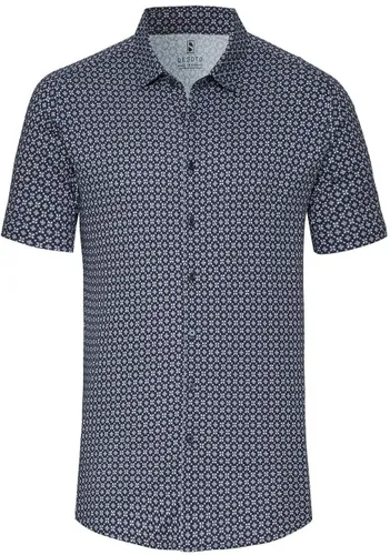 Desoto Short Sleeve Jersey Shirt Print Navy  Blue Dark Blue