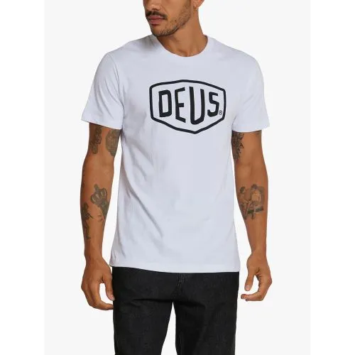 Deus Ex Machina Mens White Shield T-Shirt