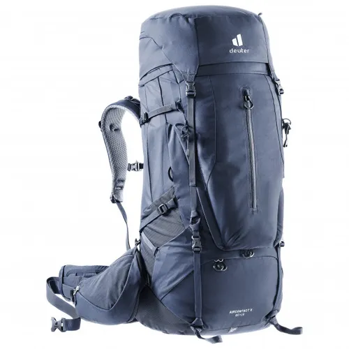 Deuter - Aircontact X 60+15 - Walking backpack size 60+15 l, blue