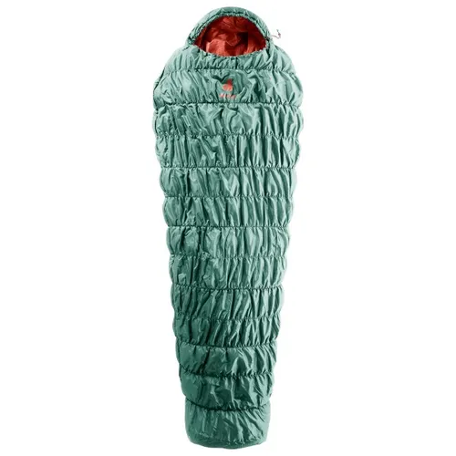 Deuter - Women's Exosphere +4° SL - Synthetic sleeping bag size 198 x 68-85 x 43-54 cm, sage /red