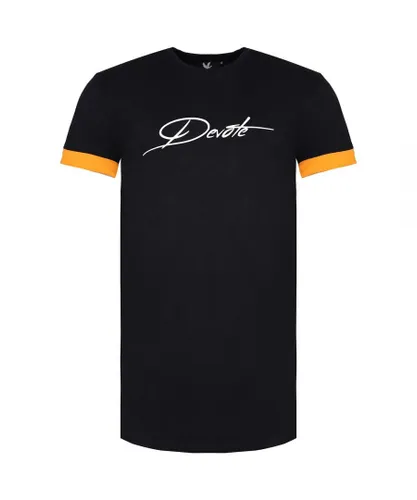 Devote London Felix Mens Black/Orange T-Shirt