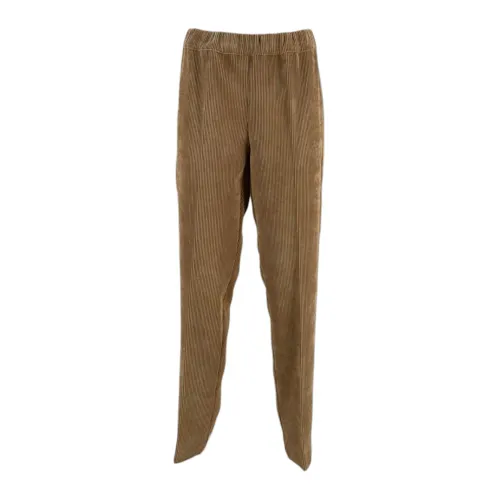 D.Exterior , Camel Velvet Cigarette Pants ,Brown female, Sizes: