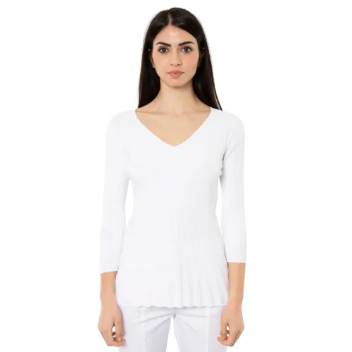 D.Exterior , V -neck shirt ,White female, Sizes: