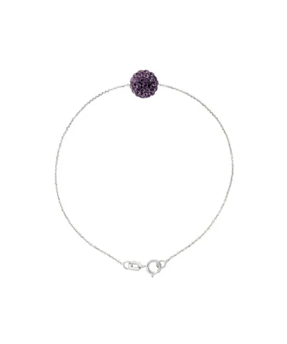 Diadema Womens - Bracelet - Purple Crystal - Love Jewelry Collection - Burgundy - One Size