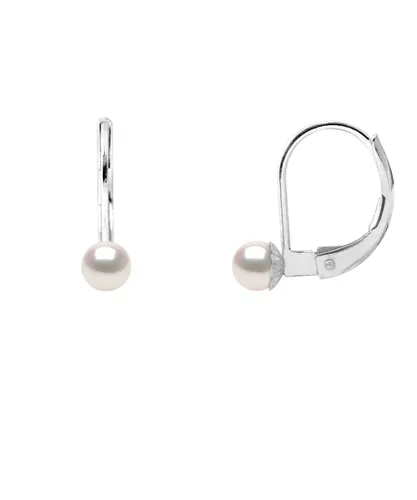Diadema Womens - Earrings  True Japanese Akoya Cultured Pearl - Quality AA+ - White - One Size