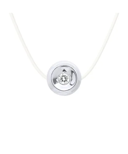 Diadema Womens - Necklace - Nylon - White Diamond - One Size