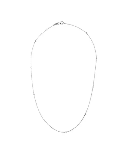 Diadema Womens - Necklace Tiffany's - 9 Diamonds - White Gold - One Size