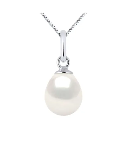 Diadema Womens - Pendant - White Gold and Real Freshwater Pearls - One Size