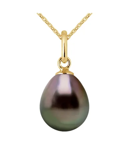 Diadema Womens - Pendant - Yellow Gold and Tahitian Pearl - Natural - One Size