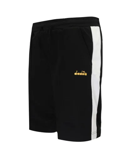 Diadora Bermuda 80s Mens Black Shorts Textile