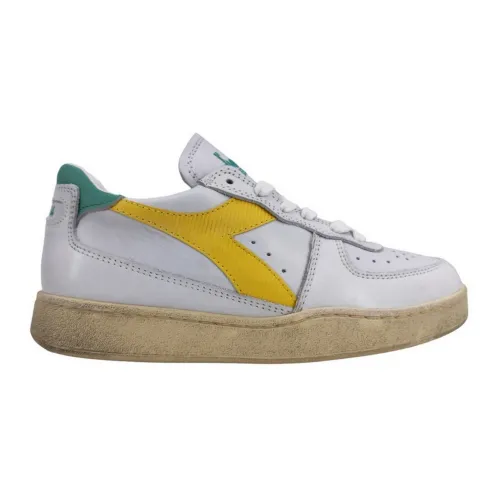 Diadora , Heritage Sneakers - White/Yellow/Turquoise ,White female, Sizes: