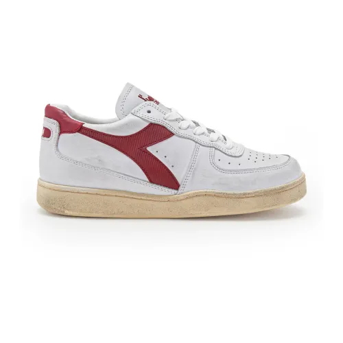 Diadora , MI Basket Low Used - Iconic 80s Sneakers ,White male, Sizes: