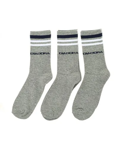 Diadora Pack-3 High Top Sports Socks D9090 unisex - Grey