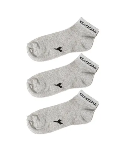 Diadora Pack-3 Unisex Ankle Sports Socks D9300 - Grey