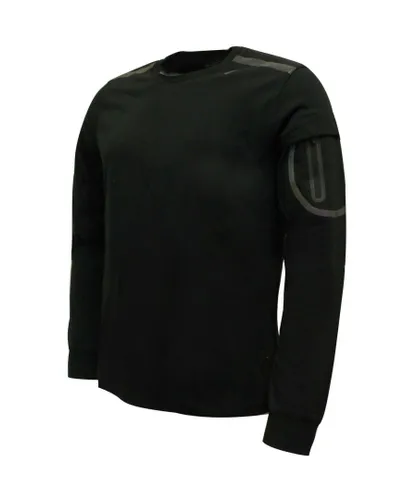 Diadora Sportswear Mens Black Sweater Textile