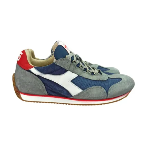 Diadora , Suede Team Sneakers for Men ,Blue male, Sizes: