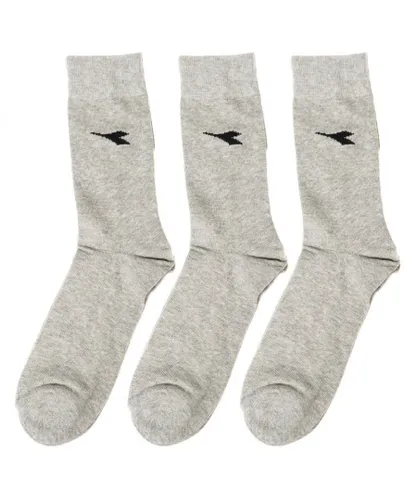 Diadora Unisex Pack-3 Sport Socks high cane - Grey